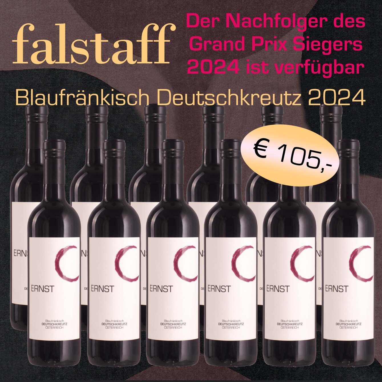 Falstaff Grand Prix Sieger Nachfolgejahrgang Blaufränkisch Deutschkreutz 2024 - Weingut Ernst