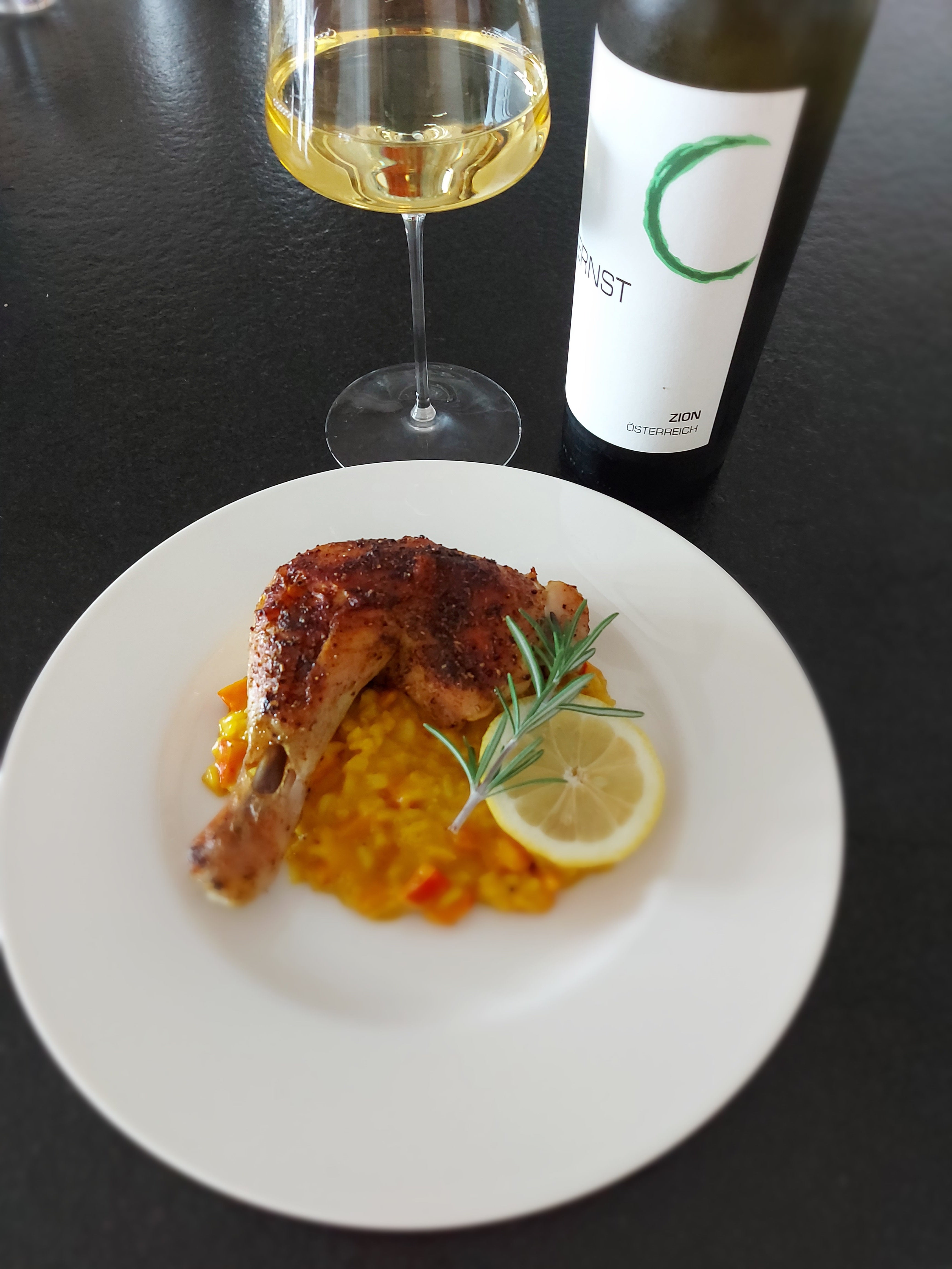 Zion weiß liebt Risotto